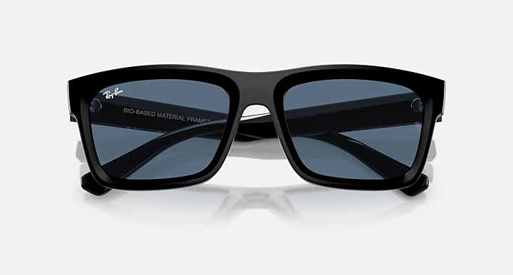 عینک آفتابی ری‌بن مدل Warren (وارن) RB4396 667780 رنگ مشکی با عدسی آبی تیره زیست‌پایه