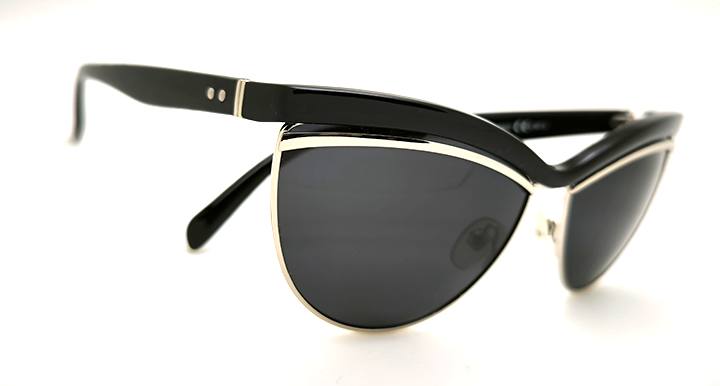 عینک آفتابی زنانه کلابمستر گربه ای پلاریزه مشکی