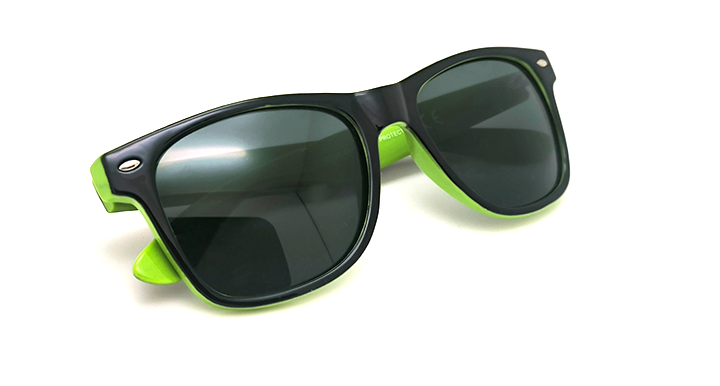 عینک آفتابی ویفرر پلاریزه سبز  با روکش مشکی براق کد 201295