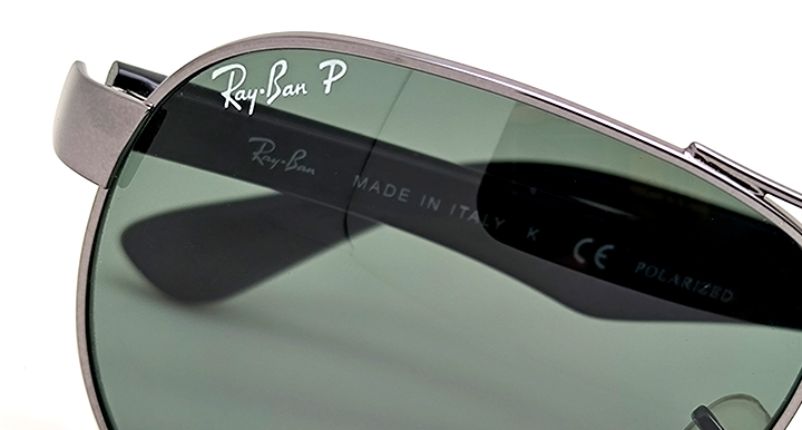 عینک آفتابی مسترکوالیتی ری‌بن خلبانی RayBan با عدسی شیشه پلاریزه | کد RB3446 107